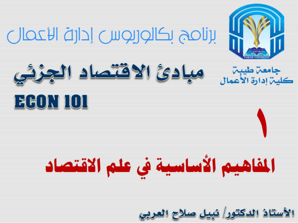 إقتصاد جزئي