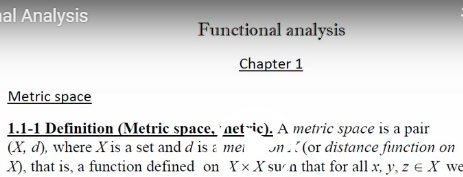 التحليل الدالى Functional Analysis