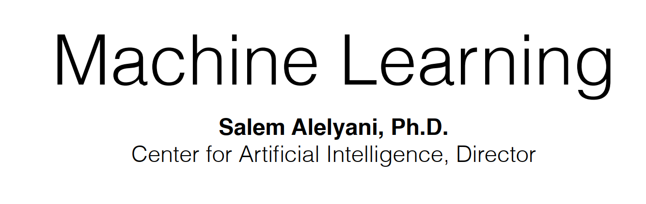 Machine Learning مواضيع مختارة الميد الاول